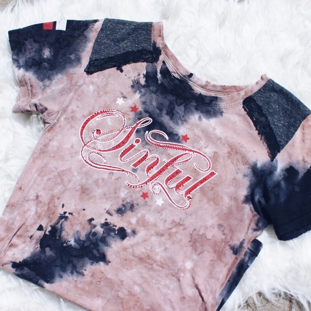 Sinful embellished Buckle top